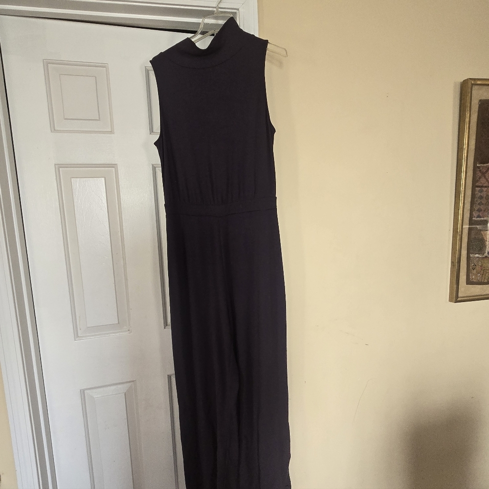 Elegant Navy/Blue Sleeveless Jumpsit